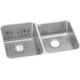 Elkay ELUHWS3120R Gourmet (Lustertone) Stainless Steel Double Bowl Undermount Sink