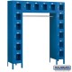 Salsbury 66016 12" Wide Six Tier Box Style Bridge Standard Metal Locker - 16 Box - 18 Inches Deep