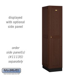 Salsbury 11 Solid Oak Executive Wood Locker - Single Tier - 6 Feet High