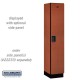 Salsbury 21 Extra Wide Designer Wood Locker - Single Tier - 6 Feet High