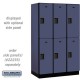 Salsbury 15" Extra Wide Designer Wood Locker - Double Tier - 3 Wide - 6 Feet High