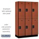 Salsbury 15" 22368BLU Extra Wide Designer Wood Locker - Double Tier - 3 Wide - 6 Feet High