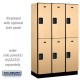 Salsbury 15" 22361CHE Extra Wide Designer Wood Locker - Double Tier - 3 Wide - 6 Feet High