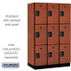 Salsbury 15" Extra Wide Designer Wood Locker - Triple Tier - 3 Wide - 6 Feet High