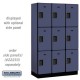 Salsbury 15" Extra Wide Designer Wood Locker - Triple Tier - 3 Wide - 6 Feet High