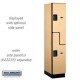 Salsbury 27 Extra Wide Designer Wood Locker - Double Tier "S" Style