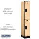 Salsbury 32 Designer Wood Locker - Double Tier - 6 Feet High