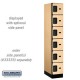 Salsbury 36 Designer Wood Locker - Six Tier Box Style - 6 Feet High