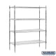 Salsbury 954 Wire Cart Mobile Shelving - 48 Inches Wide