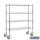 Salsbury 955 Wire Cart Mobile Shelving - 60 Inches Wide