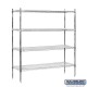 Salsbury 955 Wire Cart Mobile Shelving - 60 Inches Wide