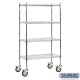 Salsbury 963 Tall Wire Cart Mobile Shelving - 36 Inches Wide