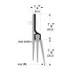 Pemko 57 Surface Plate Door Sweep w/ Triple Fin Gasket