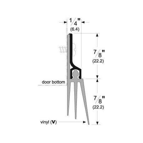 Pemko 57WSPV-24 Door Bottom Sweep