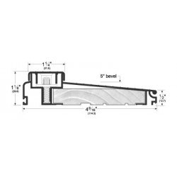 Pemko 74518 All-Aluminum Adjustable Sill