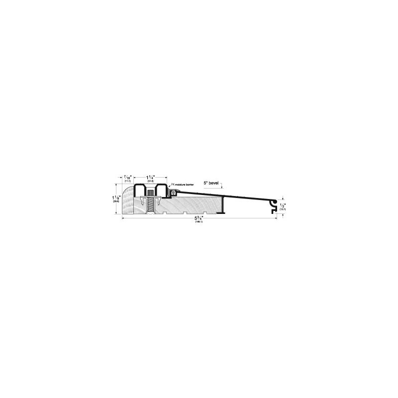 Pemko 95518 Adjustable Sill, 5-3/4