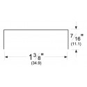 Pemko PA344 Door Top Weatherstrip, For top of 1-3/4" wood doors