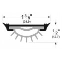 Pemko 209 Bottom Plate Door Shoe w/ Eco-V Insert