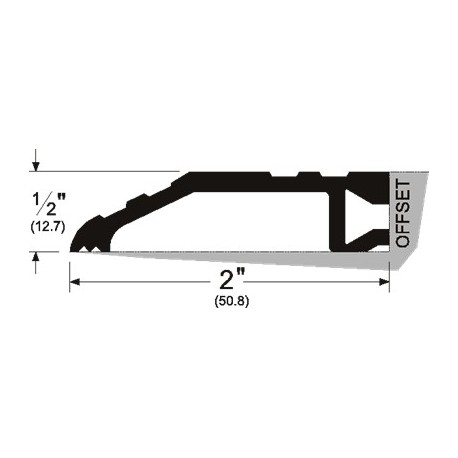 Pemko 252 Half Saddle Threshold, Height - 1/2"
