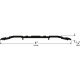 Pemko 270 Flat Saddle Threshold, 4" W x 1/4" H