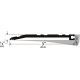 Pemko 273 Half Saddle Threshold, 3" W x 1/4" H