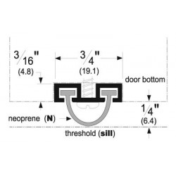 Pemko 313 Specialty Door Bottom