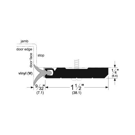 Pemko 2893-10BE-V-72 Heavy Duty Perimeter Gasketing w/ Eco-V insert