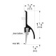 Pemko 3452 Surface Plate Door Bottom Sweep w/ Rain Drip