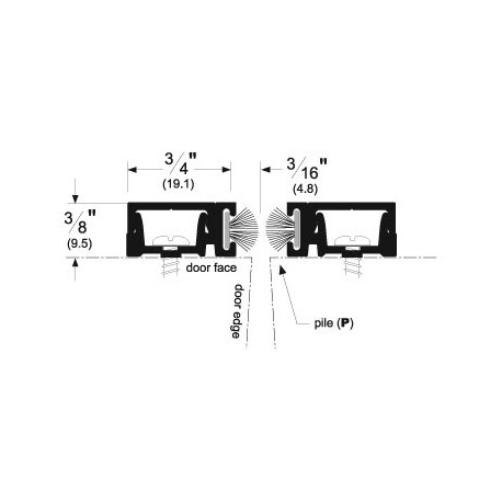 Pemko 29310 Perimeter Gasketing w/ Snap Cover