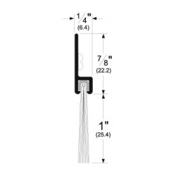 Pemko 18100_NB Brush / Door Bottom Application 48"