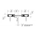 Pemko 29324 Brush Gasketing w/ 180 Degree Retainer & Concealed Fastener