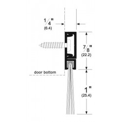 Pemko 293100 Brush Gasketing with Concealed Fasteners