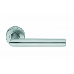 Valli & Valli H 416 Plain Style Rosette Door Lever - Satin Stainless Steel