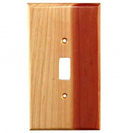 Sierra 682128 Traditional - 1 Toggle Switch Plate - Tennessee Aromatic Cedar