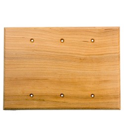 Sierra 682144 Traditional - 3 Blank Switch Plate - Rustic Hickory