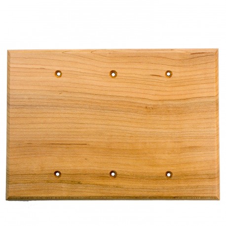 Sierra 682144 Traditional - 3 Blank Switch Plate - Rustic Hickory