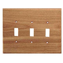 Sierra 6821 Traditional - 3 Toggle Switch Plate