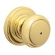 Schlage F10 AND 626 AND AND Andover Door Knob with Andover Decorative Rose