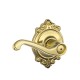 Schlage FLA BRK Flair Door Lever with Brookshire Decorative Rose