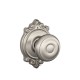 Schlage GEO F51A GEO 605 BRK MK BRK Georgian Door Knob with Brookshire Decorative Rose