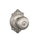 Schlage GEO F10 GEO 619 BRK BRK Georgian Door Knob with Brookshire Decorative Rose