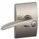 Schlage MNH F80 MNH 619 CEN LH CK CEN Manhattan Door Lever with Century Decorative Rose