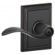 Schlage ACC ADD Accent Door Lever with Addison Decorative Rose