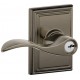 Schlage ACC F40 ACC 622 ADD ADD Accent Door Lever with Addison Decorative Rose