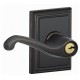 Schlage FLA F80 FLA 605 ADD LH KD ADD Flair Door Lever with Addison Decorative Rose