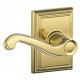 Schlage FLA ADD Flair Door Lever with Addison Decorative Rose