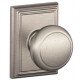 Schlage AND F80 AND 626 ADD KD ADD Andover Door Knob with Addison Decorative Rose