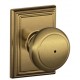 Schlage AND F80 AND 625 ADD CK ADD Andover Door Knob with Addison Decorative Rose
