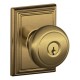 Schlage AND F80 AND 625 ADD MK ADD Andover Door Knob with Addison Decorative Rose