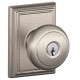 Schlage AND F51A AND 626 ADD CK ADD Andover Door Knob with Addison Decorative Rose